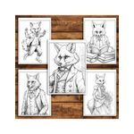 Carti si Birotica - Carti - Carti pentru copii - Carti de colorat - Carte de colorat antistres , 50 de ilustratii Fantasy Fox, 106 pagini, A5 - Infinity.ro