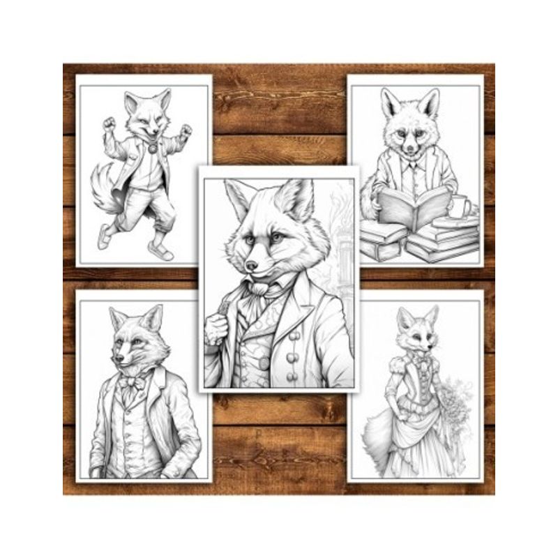 Carti si Birotica - Carti - Carti pentru copii - Carti de colorat - Carte de colorat antistres , 50 de ilustratii Fantasy Fox, 106 pagini, A5 - Infinity.ro