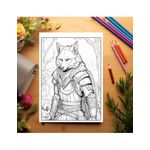 Carti si Birotica - Carti - Carti pentru copii - Carti de colorat - Carte de colorat antistres , 50 de ilustratii Fantasy Fox, 106 pagini, A5 - Infinity.ro