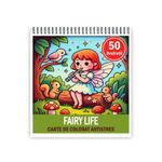Carti si Birotica - Carti - Carti pentru copii - Carti de colorat - Carte de colorat antistres , 50 de ilustratii Fairy Life, 106 pagini, A5 - Infinity.ro