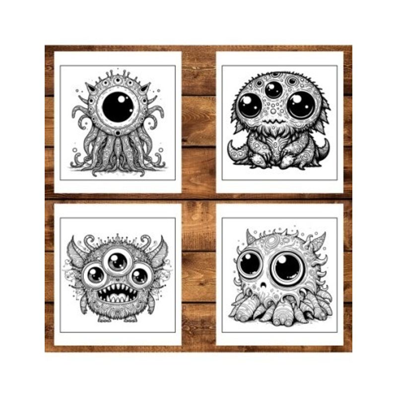 Carti si Birotica - Carti - Carti pentru copii - Carti de colorat - Carte de colorat antistres , 50 de ilustratii Extraterestrii Draguti, 106 pagini, A5 - Infinity.ro