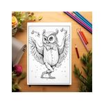 Carti si Birotica - Carti - Carti pentru copii - Carti de colorat - Carte de colorat antistres , 50 de ilustratii Fantasy Owl, 106 pagini, A5 - Infinity.ro
