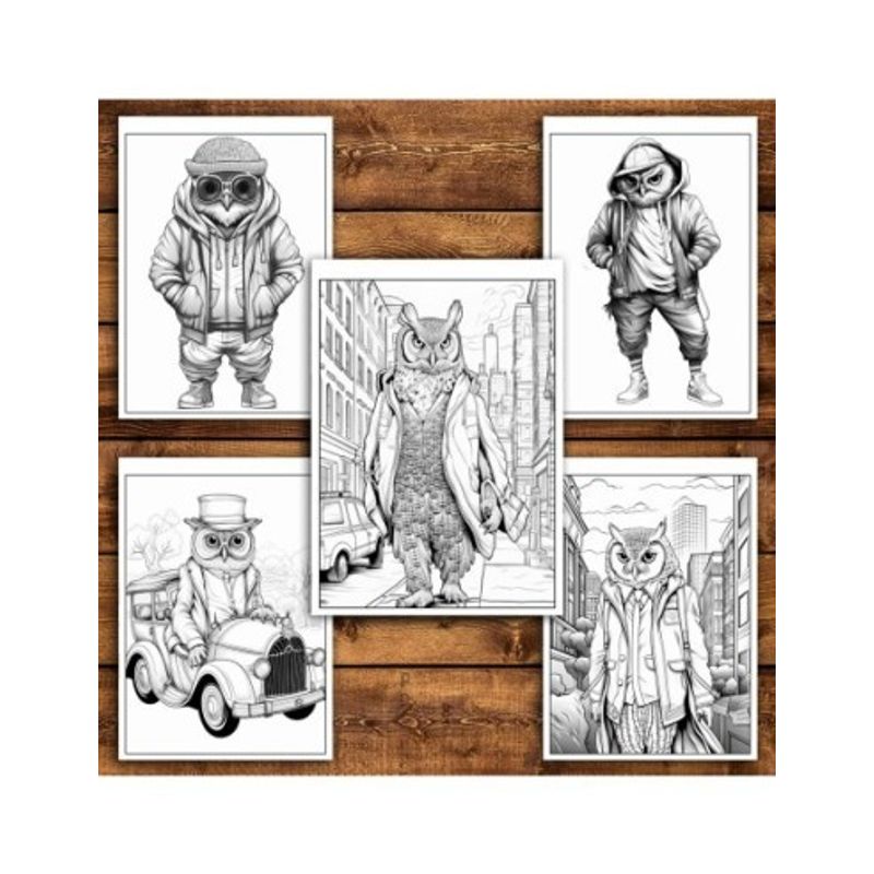 Carti si Birotica - Carti - Carti pentru copii - Carti de colorat - Carte de colorat antistres , 50 de ilustratii Fantasy Owl, 106 pagini, A5 - Infinity.ro