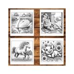 Carti si Birotica - Carti - Carti pentru copii - Carti de colorat - Carte de colorat antistres , 50 de ilustratii Ferma cu animale - Volumul I, 106 pagini, A5 - Infinity.ro