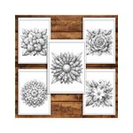 Carti si Birotica - Carti - Carti pentru copii - Carti de colorat - Carte de colorat antistres , 50 de ilustratii Flori Patchwork - Volumul I, 106 pagini, A5 - Infinity.ro