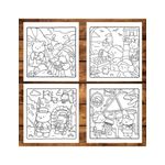 Carti si Birotica - Carti - Carti pentru copii - Carti de colorat - Carte de colorat antistres , 50 de ilustratii Fluffy History, 106 pagini, A5 - Infinity.ro