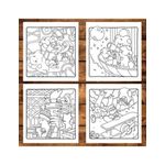 Carti si Birotica - Carti - Carti pentru copii - Carti de colorat - Carte de colorat antistres , 50 de ilustratii Fluffy History, 106 pagini, A5 - Infinity.ro
