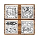 Carti si Birotica - Carti - Carti pentru copii - Carti de colorat - Carte de colorat antistres , 50 de ilustratii Fuzzy Hygge Friends - Volumul II,, 106 pagini, A5 - Infinity.ro