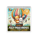 Carti si Birotica - Carti - Carti pentru copii - Carti de colorat - Carte de colorat antistres , 50 de ilustratii Fuzzy Hygge Friends - Volumul II,, 106 pagini, A5 - Infinity.ro