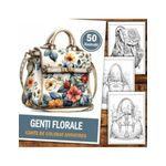 Carti si Birotica - Carti - Carti pentru copii - Carti de colorat - Carte de colorat antistres , 50 de ilustratii Genti Florale, 106 pagini, A5 - Infinity.ro