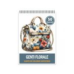 Carti si Birotica - Carti - Carti pentru copii - Carti de colorat - Carte de colorat antistres , 50 de ilustratii Genti Florale, 106 pagini, A5 - Infinity.ro