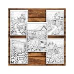 Carti si Birotica - Carti - Carti pentru copii - Carti de colorat - Carte de colorat antistres , 50 de ilustratii Gradini de la tara - Volumul I, 106 pagini, A5 - Infinity.ro
