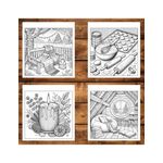 Carti si Birotica - Carti - Carti pentru copii - Carti de colorat - Carte de colorat antistres , 50 de ilustratii Hygge Home, 106 pagini, A5 - Infinity.ro