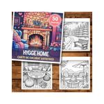 Carti si Birotica - Carti - Carti pentru copii - Carti de colorat - Carte de colorat antistres , 50 de ilustratii Hygge Home, 106 pagini, A5 - Infinity.ro