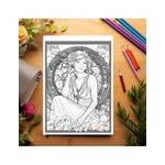 Carti si Birotica - Carti - Carti pentru copii - Carti de colorat - Carte de colorat antistres , 50 de ilustratii Inspiratii de la Alphonse Mucha, 106 pagini, A5 - Infinity.ro