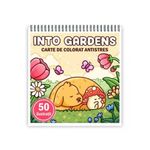 Carti si Birotica - Carti - Carti pentru copii - Carti de colorat - Carte de colorat antistres , 50 de ilustratii Into Gardens, 106 pagini, A5 - Infinity.ro