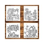 Carti si Birotica - Carti - Carti pentru copii - Carti de colorat - Carte de colorat antistres , 50 de ilustratii Into Gardens, 106 pagini, A5 - Infinity.ro