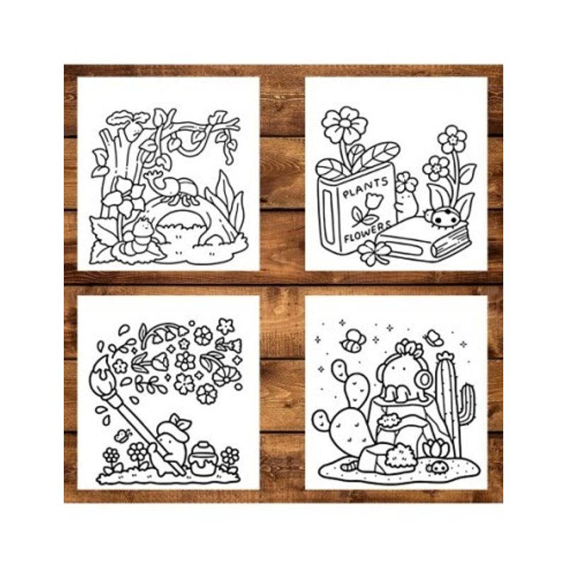 Carti si Birotica - Carti - Carti pentru copii - Carti de colorat - Carte de colorat antistres , 50 de ilustratii Into Gardens, 106 pagini, A5 - Infinity.ro