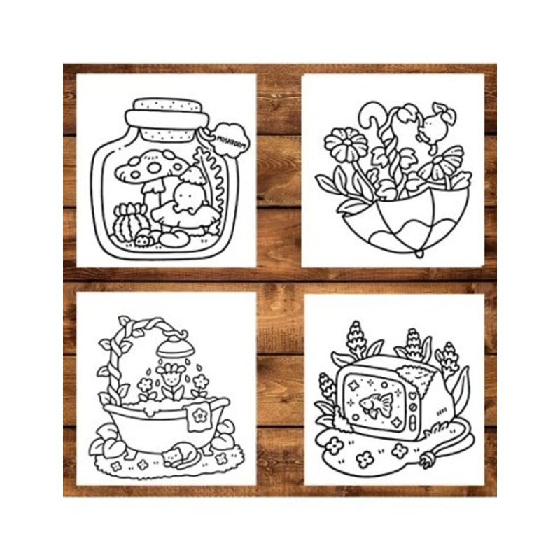 Carti si Birotica - Carti - Carti pentru copii - Carti de colorat - Carte de colorat antistres , 50 de ilustratii Into Gardens, 106 pagini, A5 - Infinity.ro