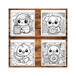 Carti si Birotica - Carti - Carti pentru copii - Carti de colorat - Carte de colorat antistres , 50 de ilustratii Kawaii Snacks, 106 pagini, A5 - Infinity.ro