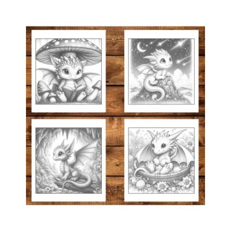 Carti si Birotica - Carti - Carti pentru copii - Carti de colorat - Carte de colorat antistres , 50 de ilustratii Lumea Dragonilor, 106 pagini, A5 - Infinity.ro