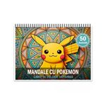 Carti si Birotica - Carti - Carti pentru copii - Carti de colorat - Carte de colorat antistres , 50 de ilustratii Mandale cu Pokemon, 106 pagini, A5 - Infinity.ro