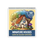 Carti si Birotica - Carti - Carti pentru copii - Carti de colorat - Carte de colorat antistres , 50 de ilustratii Miniature Houses, 106 pagini, A5 - Infinity.ro