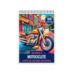 Carti si Birotica - Carti - Carti pentru copii - Carti de colorat - Carte de colorat antistres , 50 de ilustratii Motociclete - Volumul II, 106 pagini, A5 - Infinity.ro