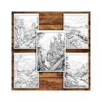 Carti si Birotica - Carti - Carti pentru copii - Carti de colorat - Carte de colorat antistres , 50 de ilustratii Peisaje din Natura, 106 pagini, A5 - Infinity.ro