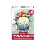 Carti si Birotica - Carti - Carti pentru copii - Carti de colorat - Carte de colorat antistres , 50 de ilustratii Ornamente de Craciun - Volumul II, 106 pagini, A5 - Infinity.ro