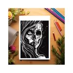 Carti si Birotica - Carti - Carti pentru copii - Carti de colorat - Carte de colorat antistres , 50 de ilustratii Nightfall Grimoire, 106 pagini, A5 - Infinity.ro