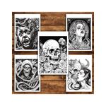Carti si Birotica - Carti - Carti pentru copii - Carti de colorat - Carte de colorat antistres , 50 de ilustratii Nightfall Grimoire, 106 pagini, A5 - Infinity.ro