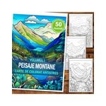 Carti si Birotica - Carti - Carti pentru copii - Carti de colorat - Carte de colorat antistres , 50 de ilustratii Peisaje Montane - Volumul I, 106 pagini, A5 - Infinity.ro