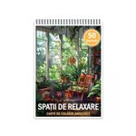 Carti si Birotica - Carti - Carti pentru copii - Carti de colorat - Carte de colorat antistres , 50 de ilustratii Spatii de Relaxare, 106 pagini, A5 - Infinity.ro