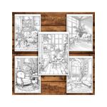 Carti si Birotica - Carti - Carti pentru copii - Carti de colorat - Carte de colorat antistres , 50 de ilustratii Spatii de Relaxare, 106 pagini, A5 - Infinity.ro