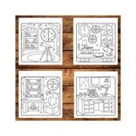 Carti si Birotica - Carti - Carti pentru copii - Carti de colorat - Carte de colorat antistres , 50 de ilustratii Spatii Cozy, 106 pagini, A5 - Infinity.ro