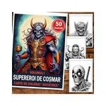 Carti si Birotica - Carti - Carti pentru copii - Carti de colorat - Carte de colorat antistres , 50 de ilustratii Supereroi de Cosmar - Volumul I, 106 pagini, A5 - Infinity.ro