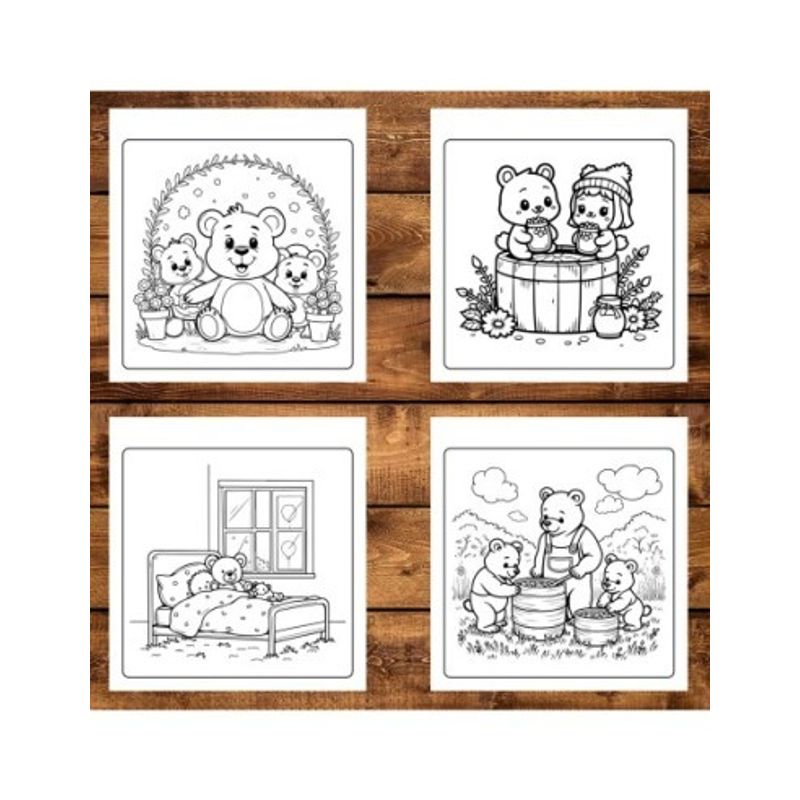 Carti si Birotica - Carti - Carti pentru copii - Carti de colorat - Carte de colorat antistres , 50 de ilustratii Teddy Bear Moments - Volumul I, 106 pagini, A5 - Infinity.ro