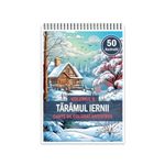 Carti si Birotica - Carti - Carti pentru copii - Carti de colorat - Carte de colorat antistres , 50 de ilustratii Taramul Iernii - Volumul II, 106 pagini, A5 - Infinity.ro