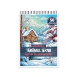 Carti si Birotica - Carti - Carti pentru copii - Carti de colorat - Carte de colorat antistres , 50 de ilustratii Taramul Iernii - Volumul II, 106 pagini, A5 - Infinity.ro