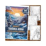 Carti si Birotica - Carti - Carti pentru copii - Carti de colorat - Carte de colorat antistres , 50 de ilustratii Taramul Iernii - Volumul I, 106 pagini, A5 - Infinity.ro