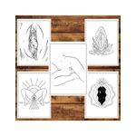 Carti si Birotica - Carti - Carti pentru copii - Carti de colorat - Carte de colorat antistres , 50 de ilustratii Vulva, 106 pagini, A5 - Infinity.ro