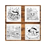 Carti si Birotica - Carti - Carti pentru copii - Carti de colorat - Carte de colorat antistres , 50 de ilustratii Witchy Cozy Hygge, 106 pagini, A5 - Infinity.ro