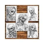 Carti si Birotica - Carti - Carti pentru copii - Carti de colorat - Carte de colorat antistres , 50 de ilustratii Zombies, 106 pagini, A5 - Infinity.ro