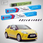Auto si Moto - Intretinere auto - Stergatoare - Stergatoare Citroën DS3 A55 Hatchback 2010-2015 | Set Fata+Spate Flat Premium – TeamCar® - Infinity.ro