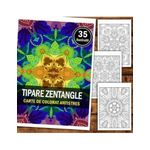 Carti si Birotica - Carti - Carti pentru copii - Carti de colorat - Carte de colorat antistres, 35 de ilustratii Tipare Zentangle, A5 - Infinity.ro