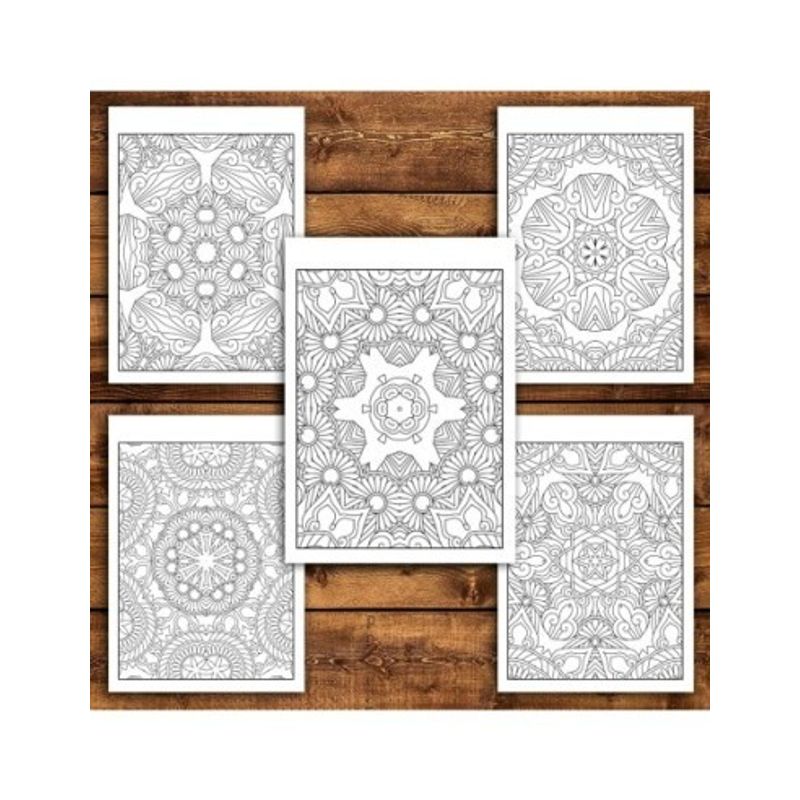Carti si Birotica - Carti - Carti pentru copii - Carti de colorat - Carte de colorat antistres, 35 de ilustratii Tipare Zentangle, A5 - Infinity.ro