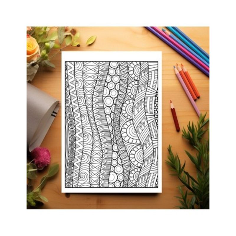 Carti si Birotica - Carti - Carti pentru copii - Carti de colorat - Carte de colorat antistres, 40 de ilustratii Ilustratii Abstracte, A5 - Infinity.ro