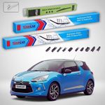 Auto si Moto - Intretinere auto - Stergatoare - Stergatoare Citroën DS 3 A55 Hatchback 2015-prezent | Set Fata+Spate Flat Premium – TeamCar® - Infinity.ro