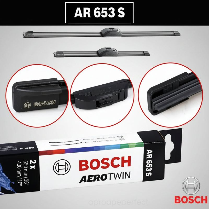 Auto si Moto - Intretinere auto - Stergatoare - Stergatoare Parbriz Kia Carens III UN 2006-2013 | Set Fata 650mm + 400mm Aerotwin Retrofit AR653S | Bosch - Infinity.ro